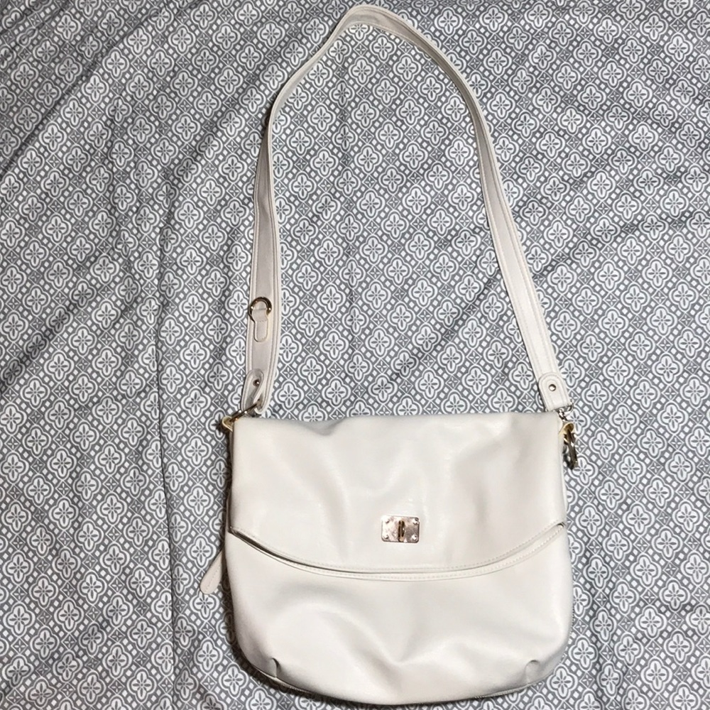 Large White Crossbody Purse